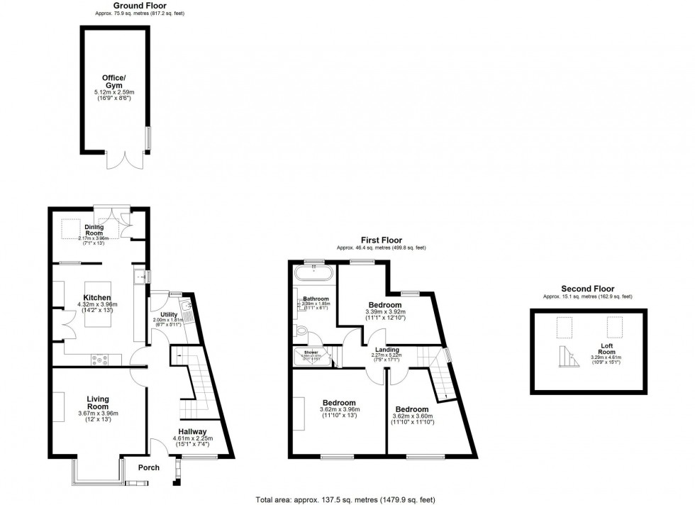 Floorplan for Deans Lane, Lathom, L40