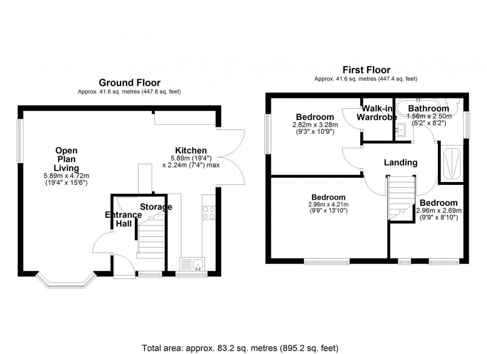 Floorplan for Linaker Drive, Halsall, L39
