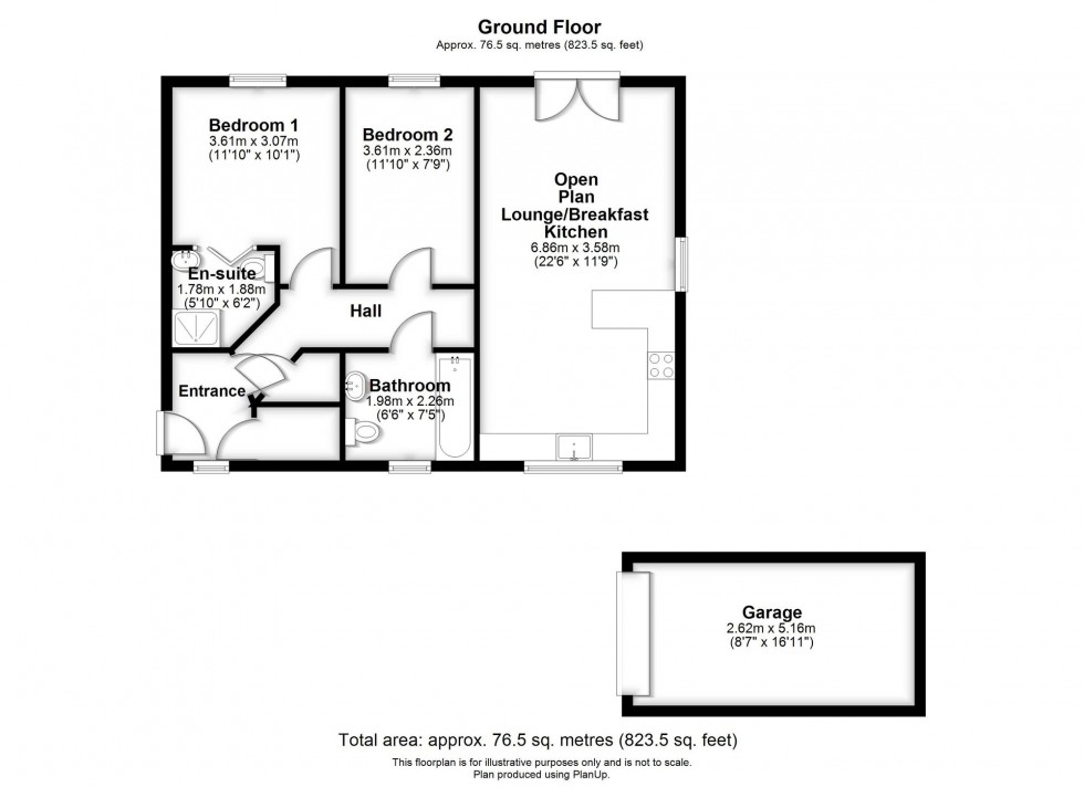 Floorplan for Bramble Way, Burscough, L40