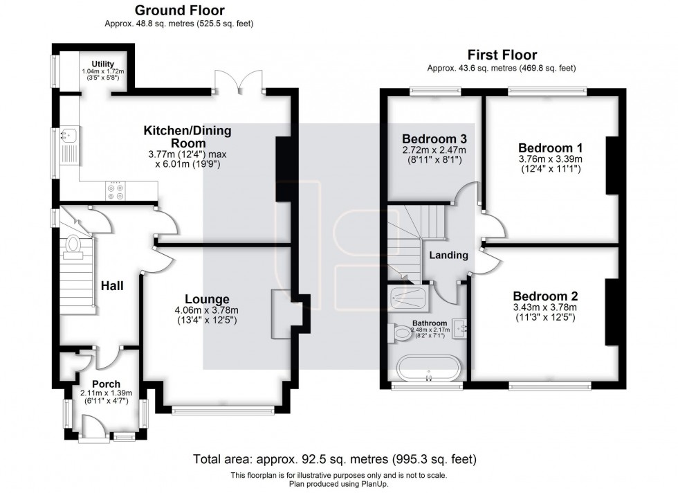 Floorplan for Burscough Road, Ormskirk, L39