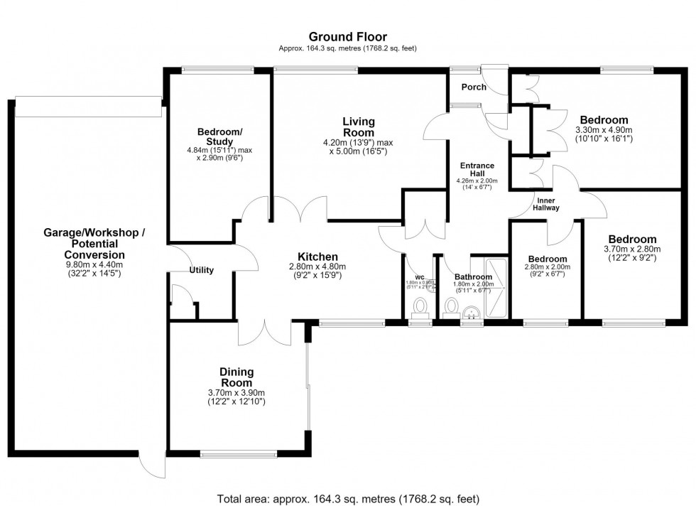 Floorplan for Westhaven Crescent, Aughton, L39