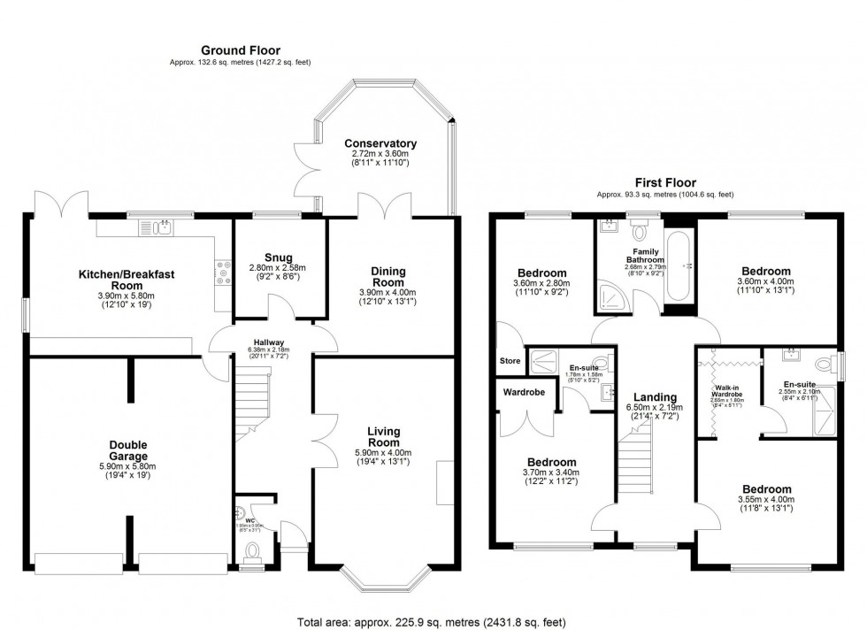 Floorplan for Beaufort Close, Aughton, L39