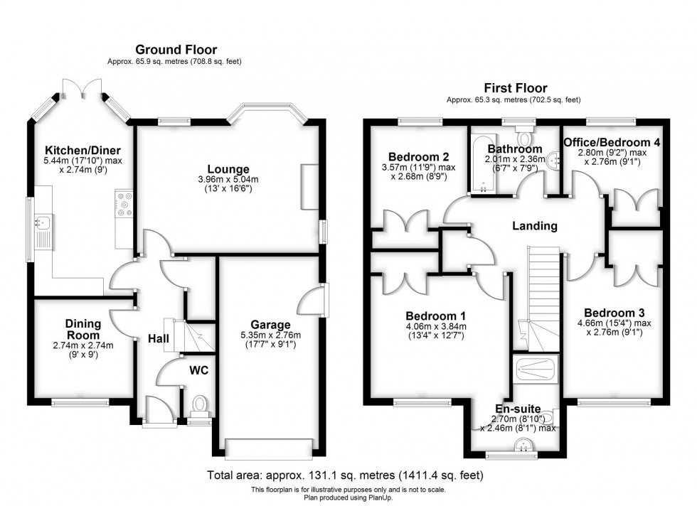 Floorplan for Kew House Drive, Scarisbrick, PR8