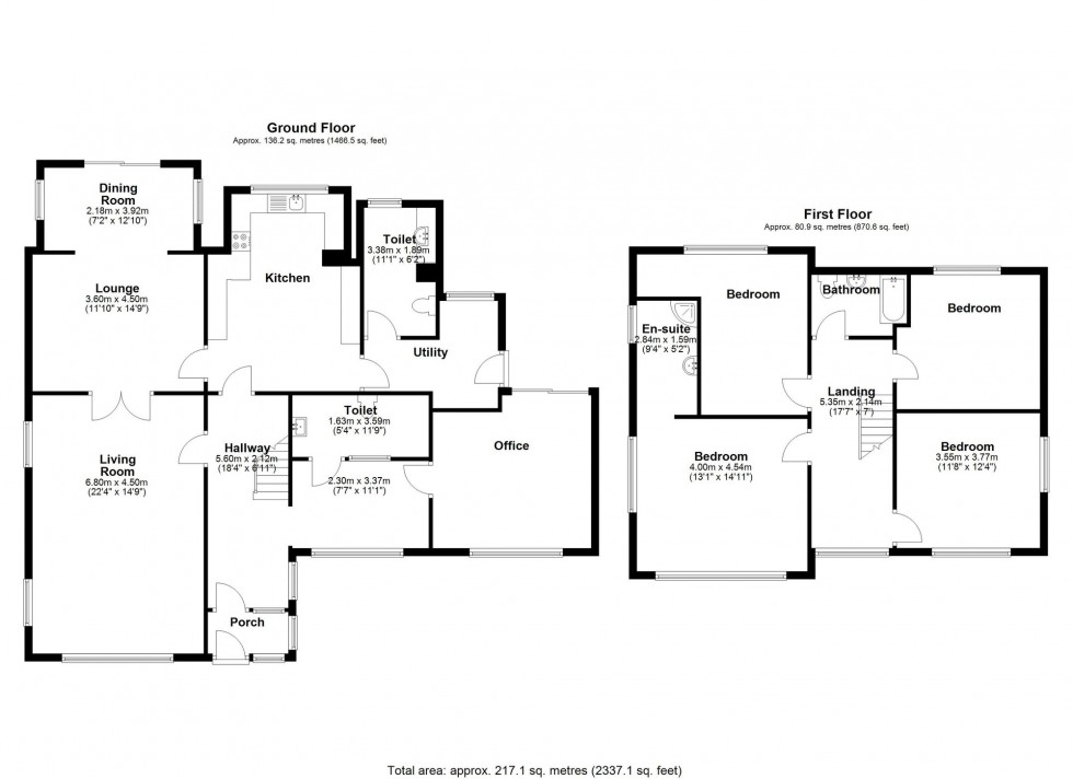 Floorplan for Prescot Road, Aughton, L39