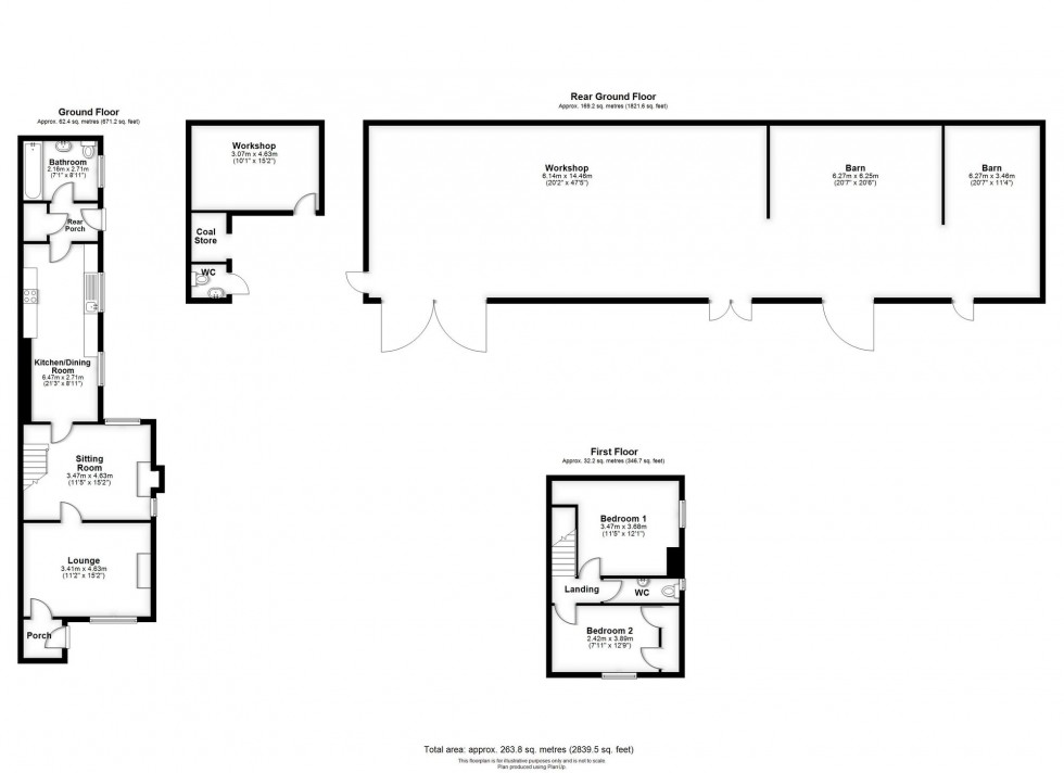 Floorplan for New Cut Lane, Halsall