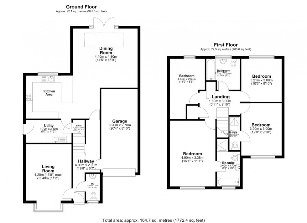 Floorplan for Greystones Drive, Scarisbrick, L40