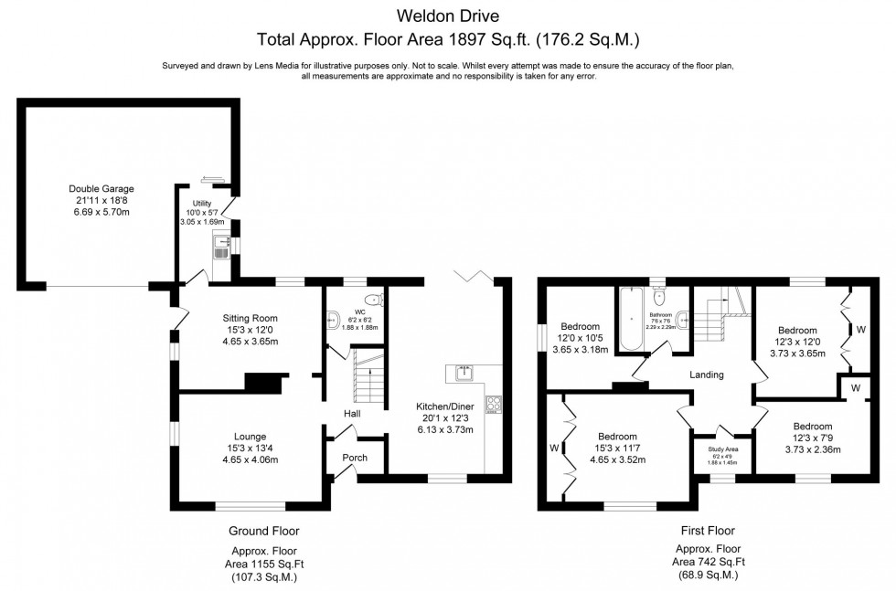 Floorplan for Weldon Drive, Ormskirk, L39