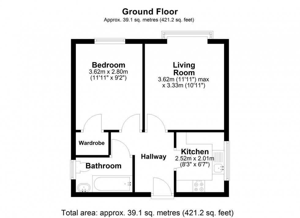 Floorplan for The Fieldings, Liverpool, L31