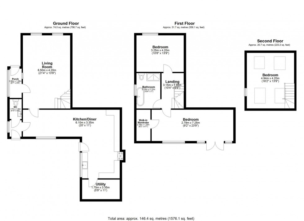Floorplan for Hall Lane, Mawdesley, L40