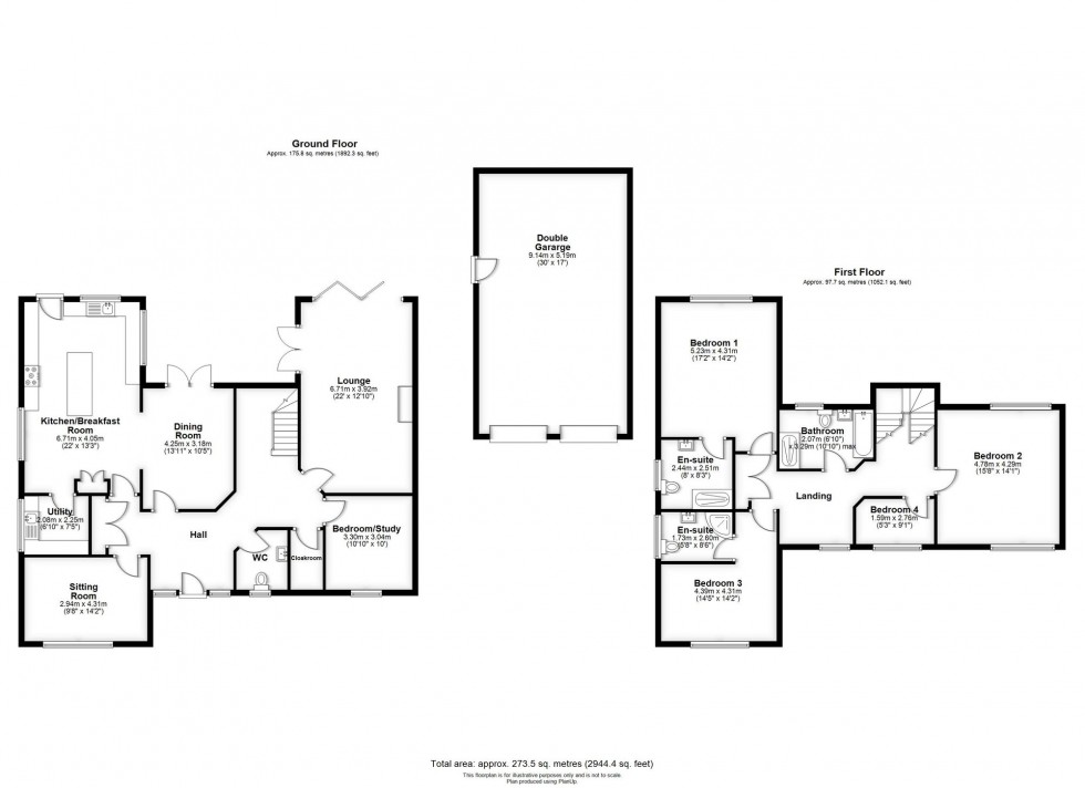 Floorplan for Moorfield Lane, Scarisbrick, L40