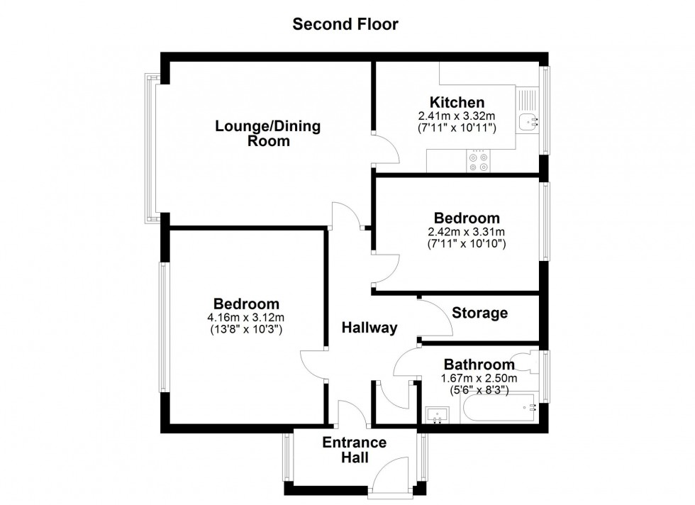 Floorplan for Halsall Court, Ormskirk, L39