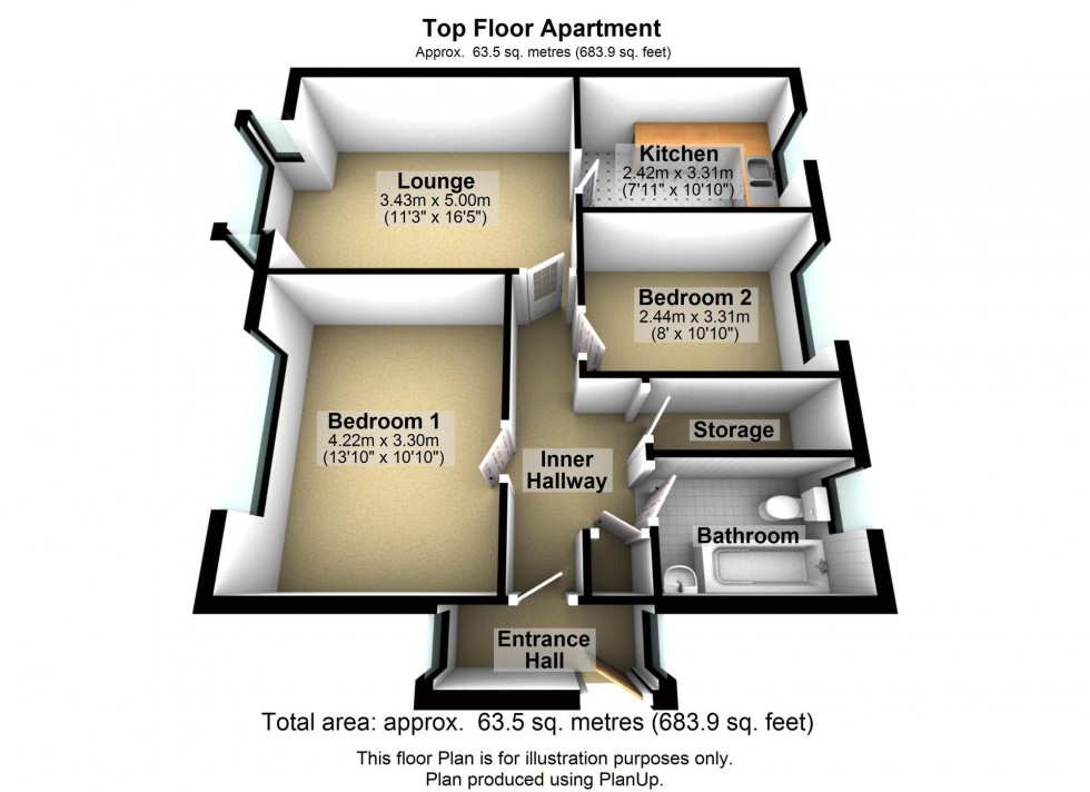 Floorplan for Halsall Court, Ormskirk, L39