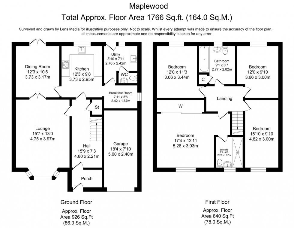 Floorplan for Maplewood, Skelmersdale, WN8