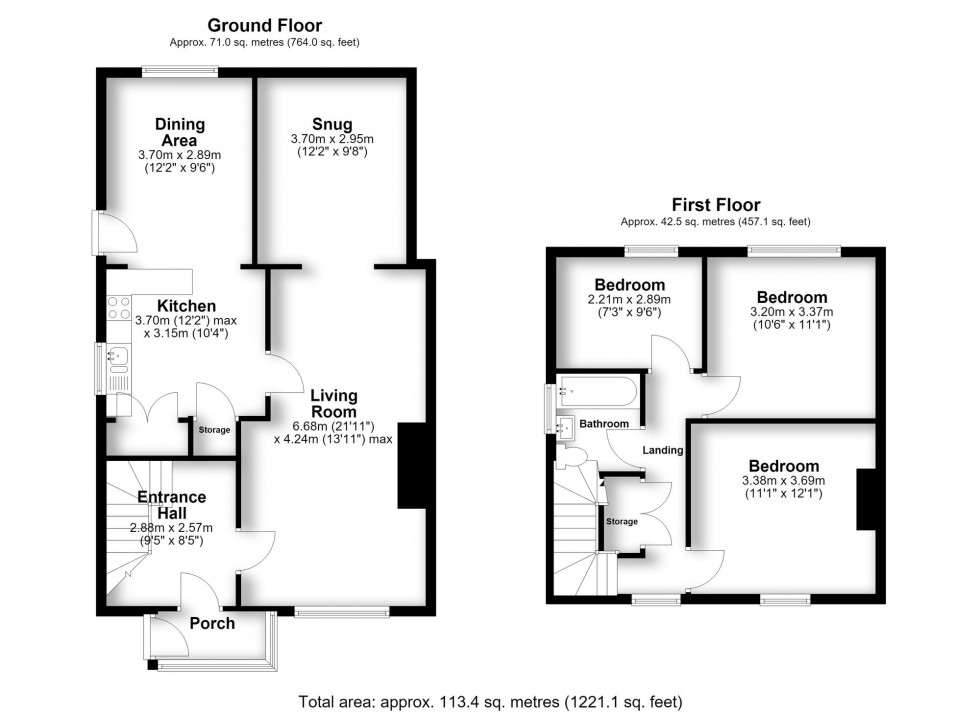 Floorplan for Thompson Avenue, Ormskirk, L39