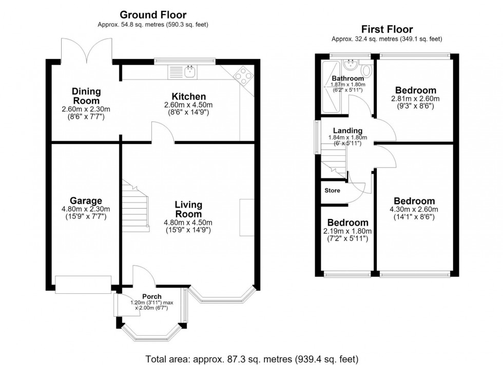 Floorplan for Rufford Avenue, Maghull, L31