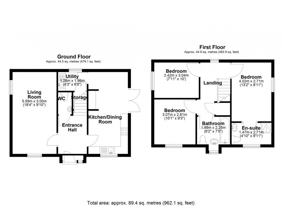Floorplan for Slate Brook Road, Lathom, WN8