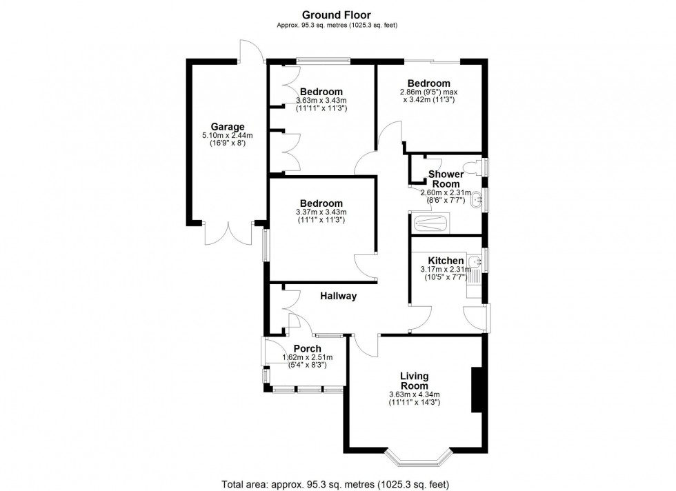 Floorplan for Cottage Lane, Ormskirk, L39