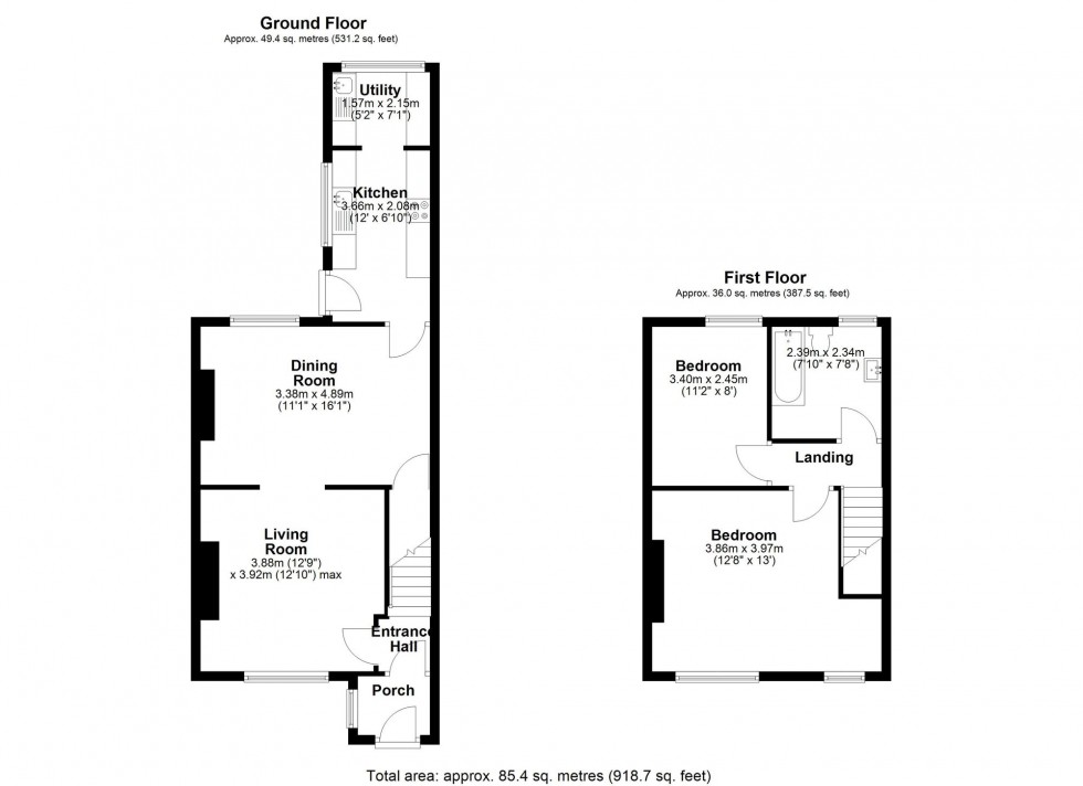 Floorplan for Wigan Road, Westhead, L40