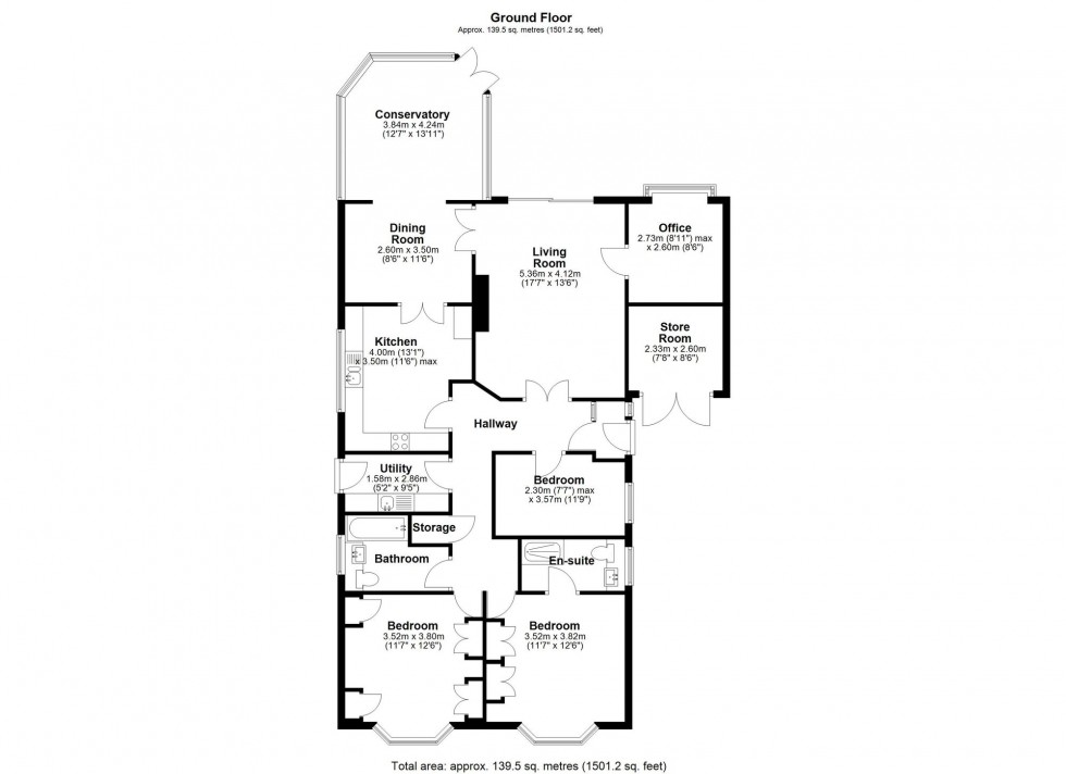 Floorplan for Black Moss Lane, Aughton, L39