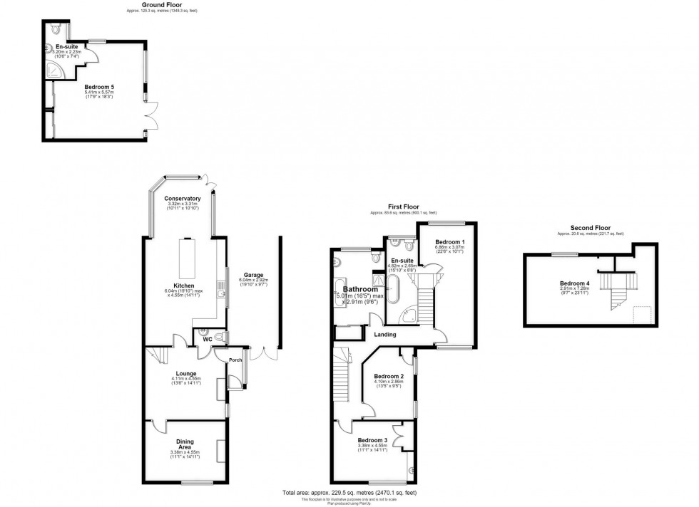 Floorplan for Snape Green, Scarisbrick, PR8
