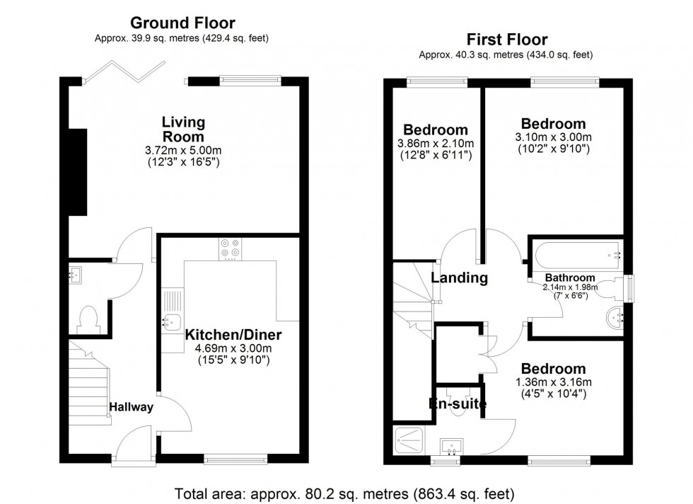 Floorplan for Plumb Court, Downholland, L39