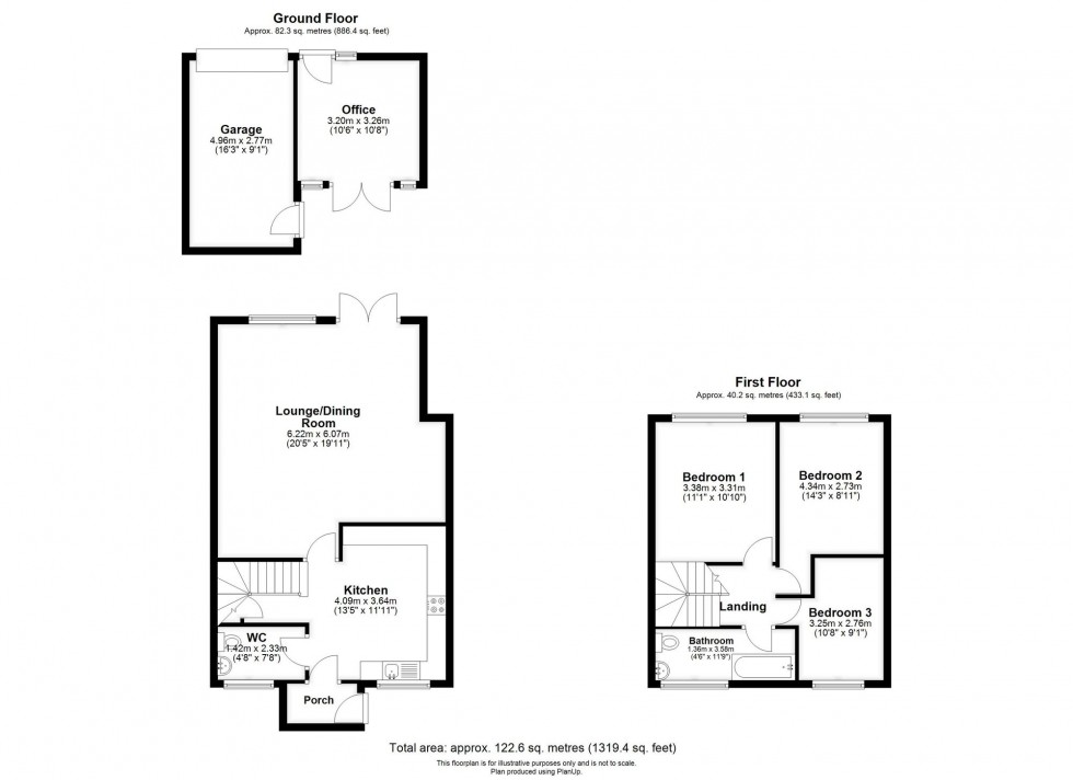 Floorplan for Millbrook Close, Skelmersdale, WN8
