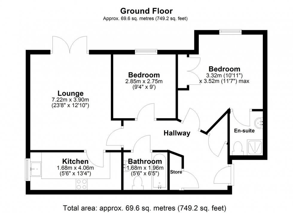 Floorplan for Grammar School Gardens, Ormskirk, L39