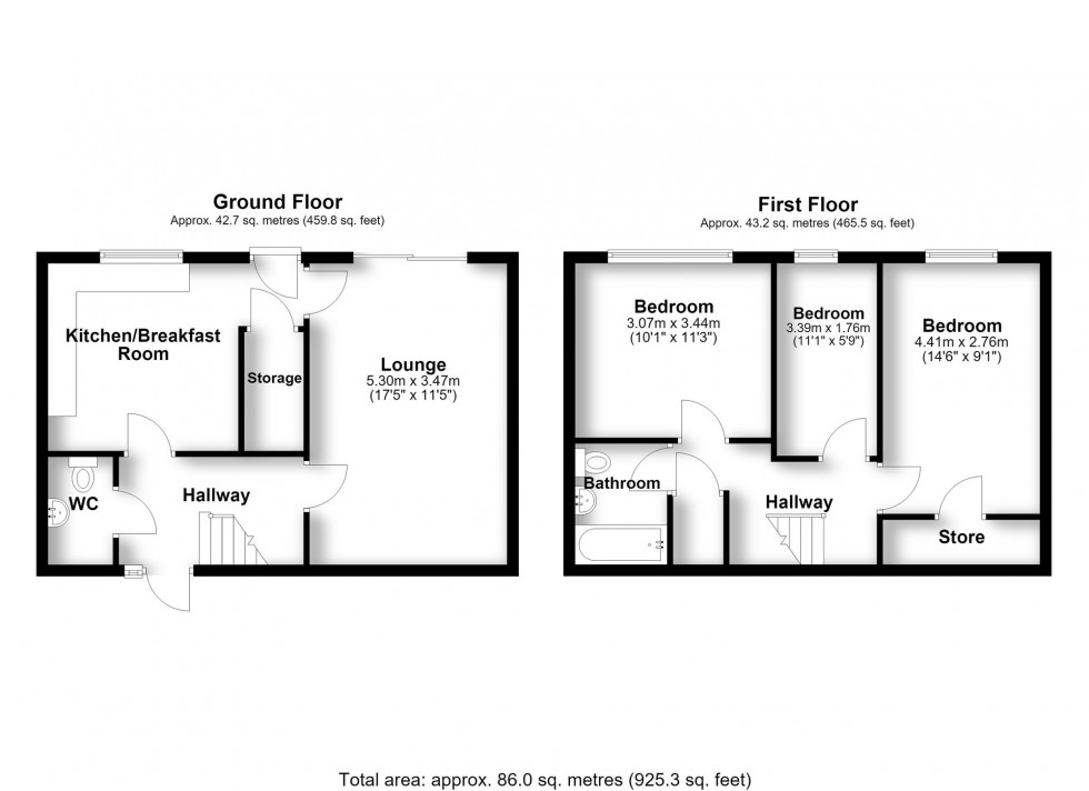 Floorplan for Enstone, Skelmersdale, WN8