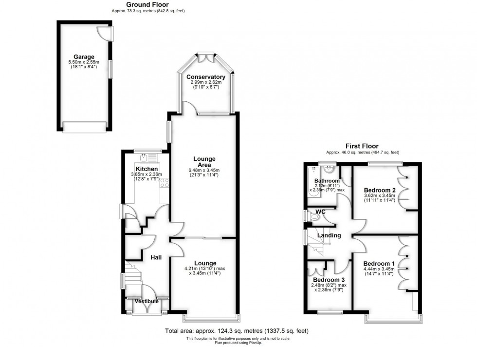 Floorplan for Farrington Drive, Ormskirk, L39
