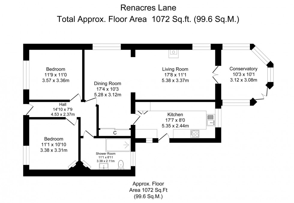 Floorplan for Renacres Lane, Halsall, L39