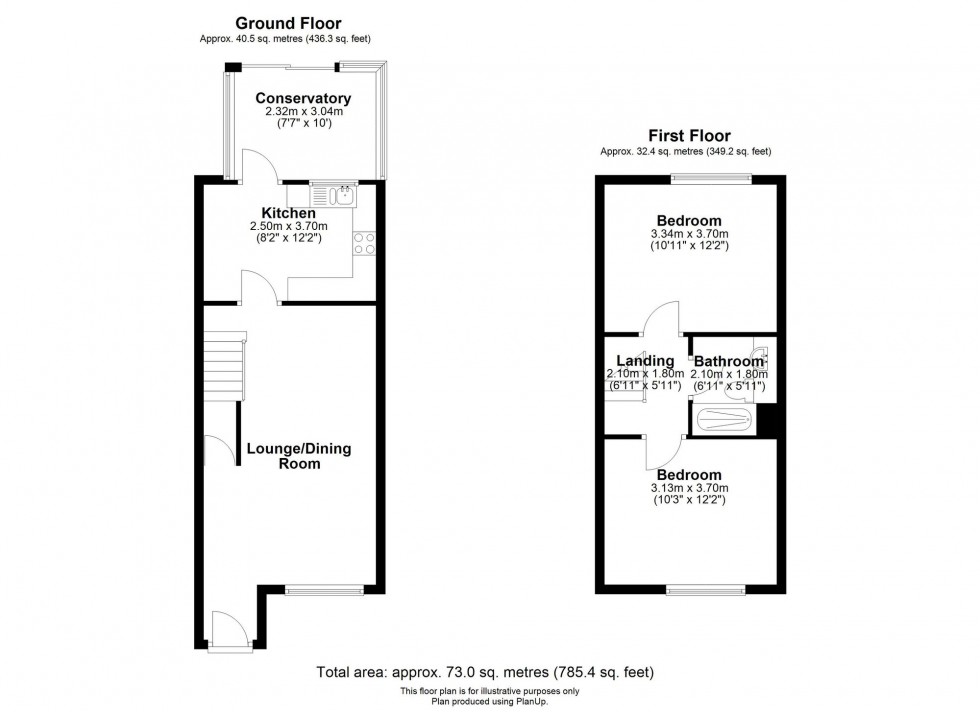 Floorplan for Liverpool Road, Rufford, L40