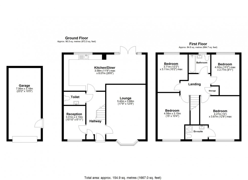 Floorplan for Folly View Grove, Burscough, L40