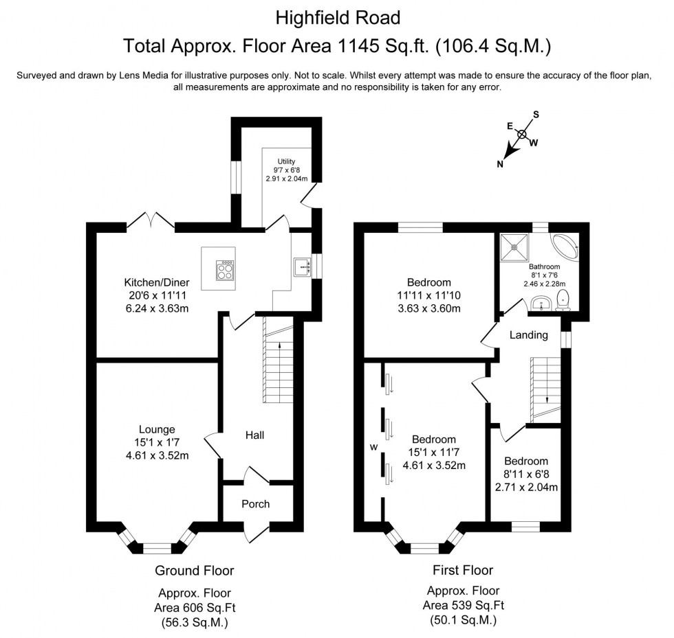 Floorplan for Highfield Road, Ormskirk, L39