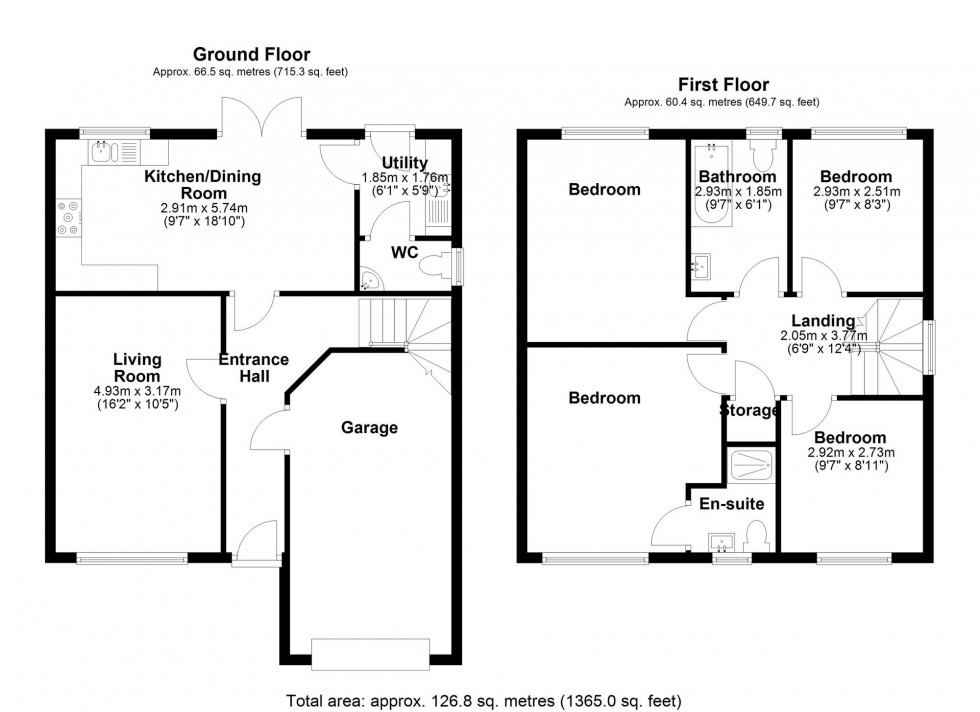 Floorplan for Yew Tree Way, Burscough, L40