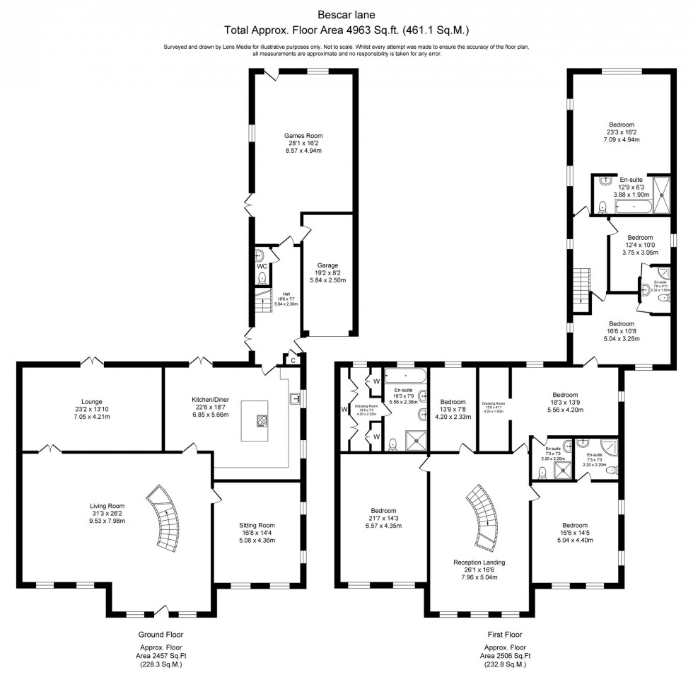 Floorplan for Bescar Lane, Scarisbrick, L40