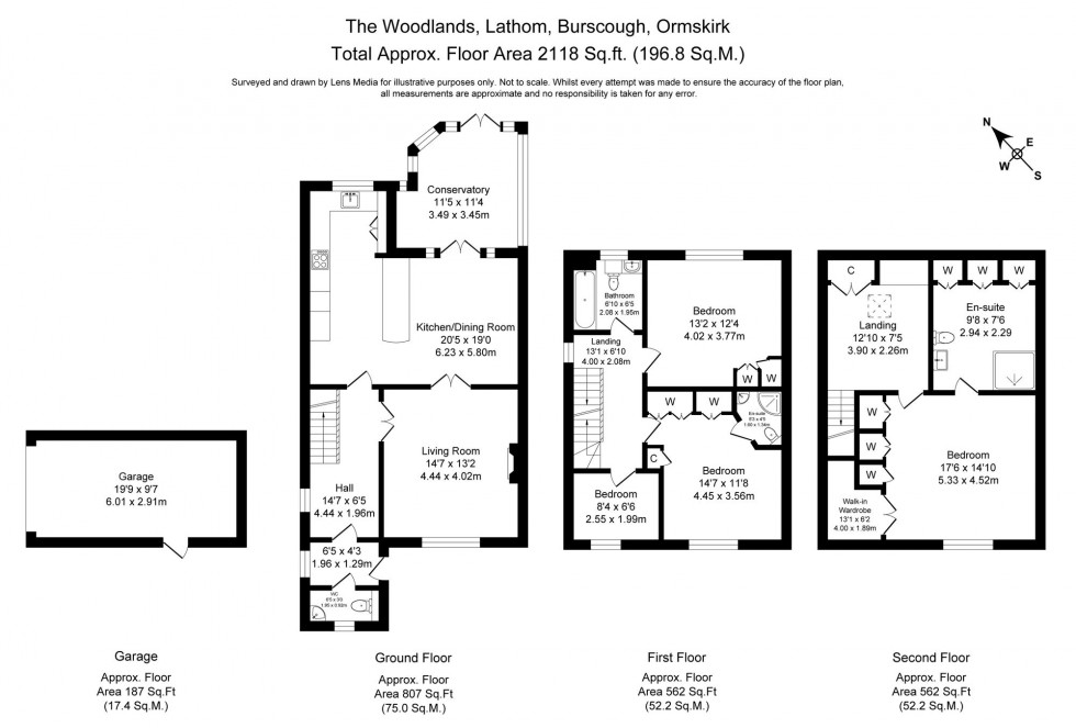 Floorplan for The Woodlands, Burscough, L40