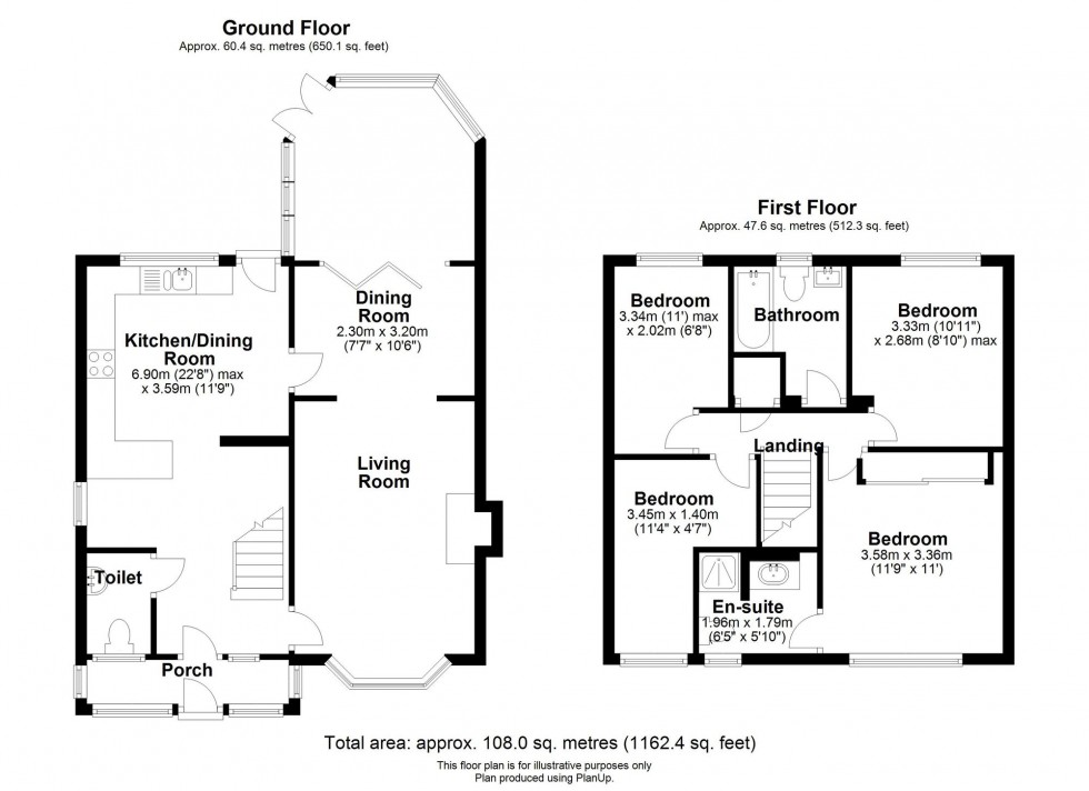 Floorplan for Vicarage Gardens, Burscough, L40