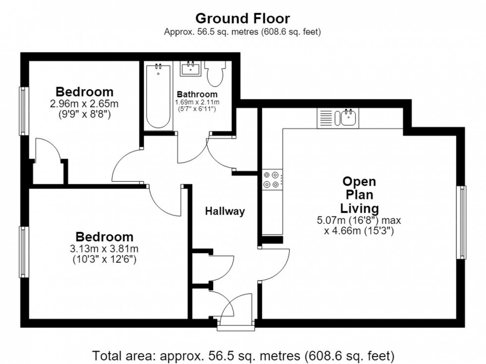 Floorplan for 28 Colliery Drive, Lathom WN8 9DD