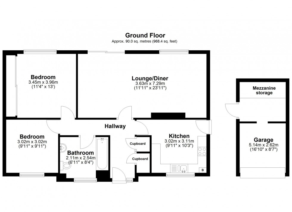 Floorplan for Lordsgate Lane, Burscough, L40
