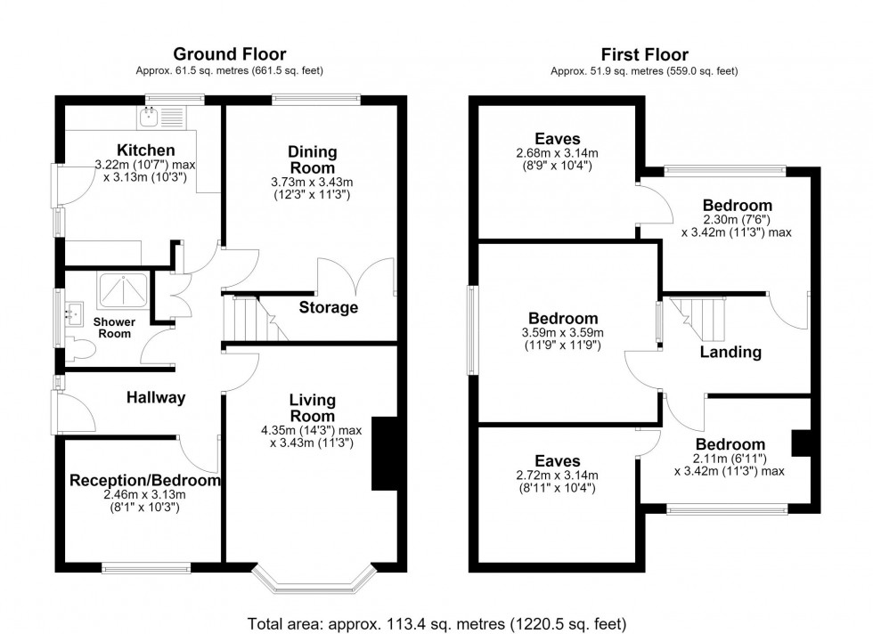 Floorplan for Redwood Drive, Ormskirk, L39