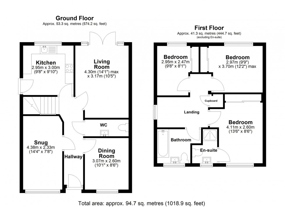 Floorplan for Lodge View Crescent, Burscough, L40