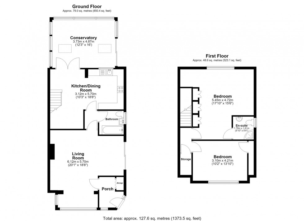 Floorplan for Oak Avenue, Ormskirk, L39
