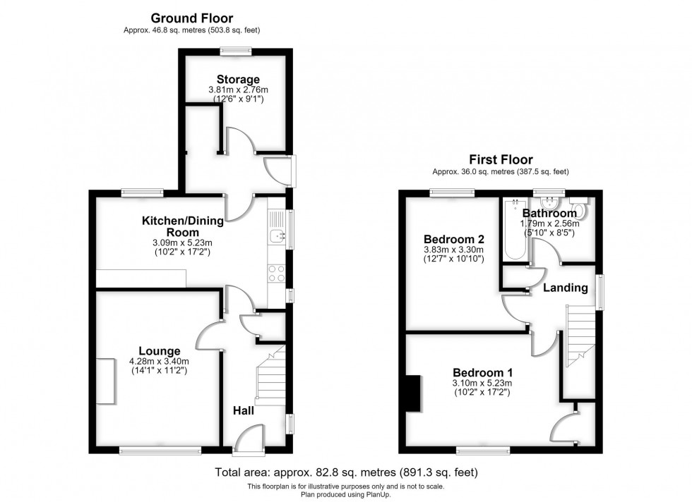 Floorplan for Parker Crescent, Ormskirk, L39