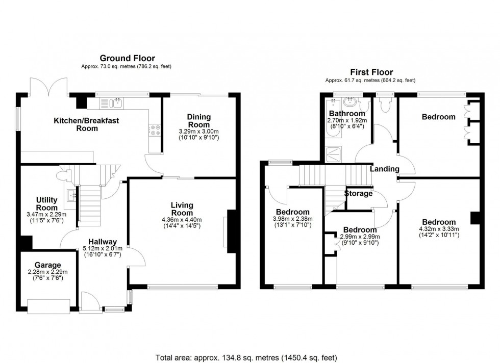Floorplan for Ennerdale Drive, Aughton, L39