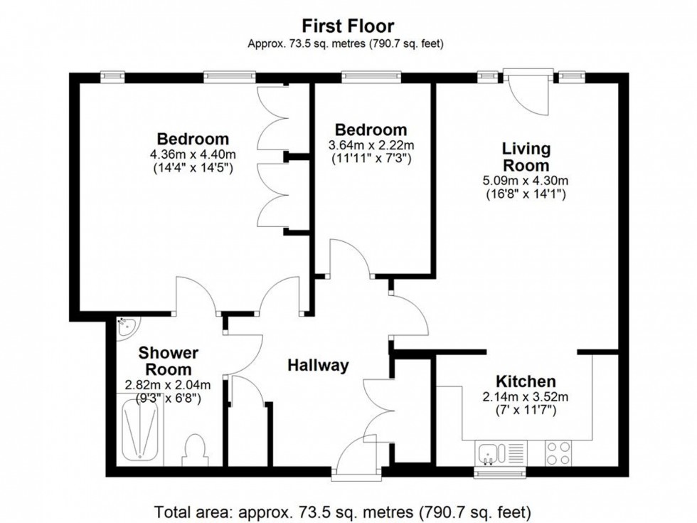 Floorplan for Aughton Street, Brookside Aughton Street, L39